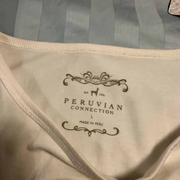 Peruvian Connection Ivory Tank NWT - Picture 5 of 6